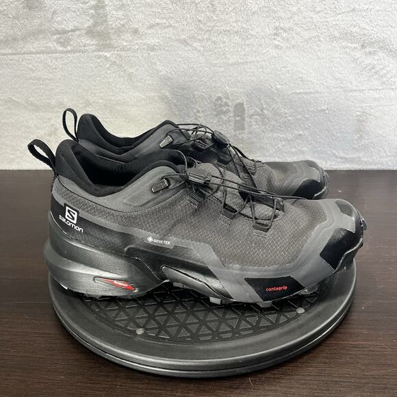 SALOMON Speedcross GTX Womens Size 8.5 Black Gore-Tex Trail Running Shoes - Picture 1 of 10